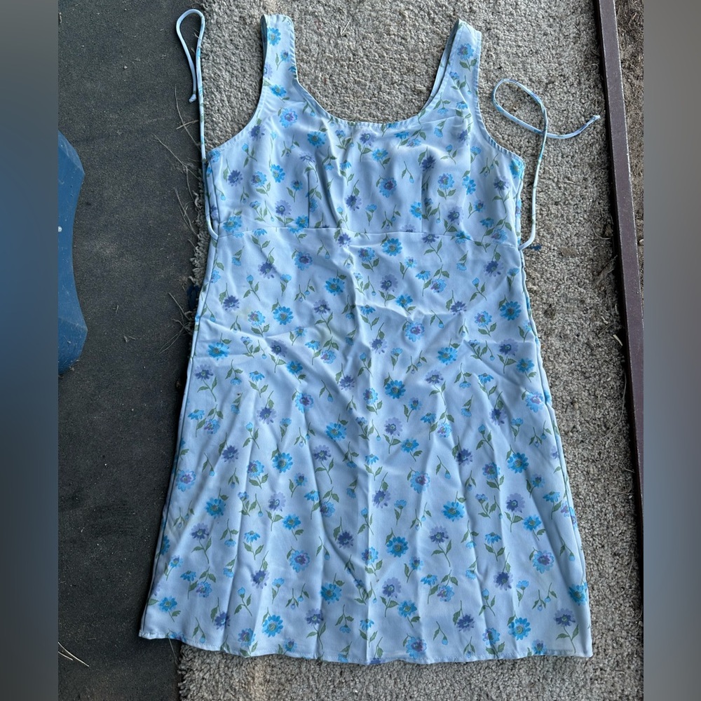 Mini Blue and white floral mini dress